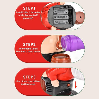 Whimsical Santa Bubble Blowing Machine™