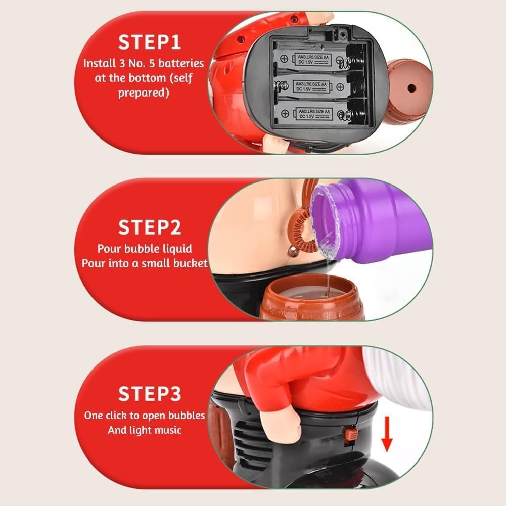 Whimsical Santa Bubble Blowing Machine™